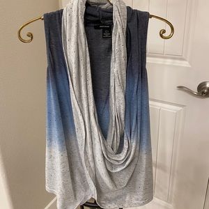 Sleeveless wrap top